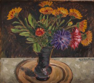Blomsterstilleben by Alfred Ekstam