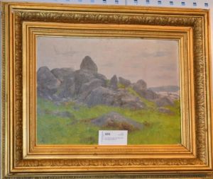 Landskap Med Stenrose by H. Knut Ekwall