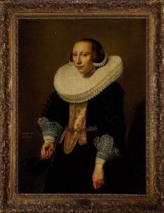 Retrato De Dama A Laedad De 26 Anos by Nicolaes (Pickenoy) Eliasz