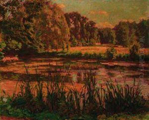 A Summer River Landscape by Maurice Eliot