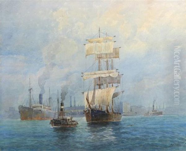 Shipping In A Harbour - view 1