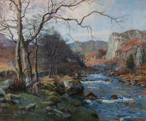 The Lledr River by Thomas Ellison