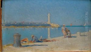 Le Mole Au Grau Du Roi by A. Eloy-Vincent