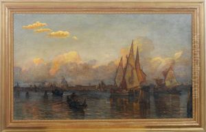 Venetian Boats by D. Jerome Elwell