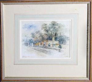 Prebends Cottage And Prebends Gate, Durham by Francis Edwin Elwell