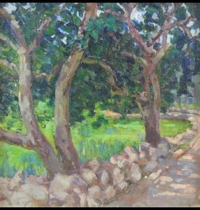 Austrian Avenue Of Trees by Mary Dawson Elwell