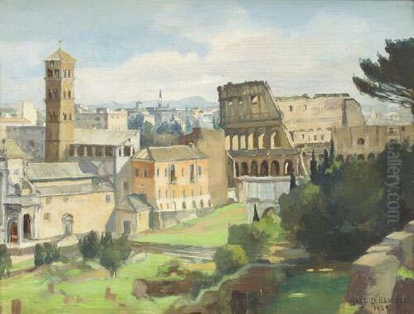 "from The Palatine, Rome"; "salzburg, October" Both Signed, One Dated "1929", Also Inscribed On The Artist's Original Labels Verso With The Titles Of The Work And Numbered "3" - view 1