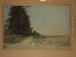 A Waterside Track by Frank Lewis Emanuel
