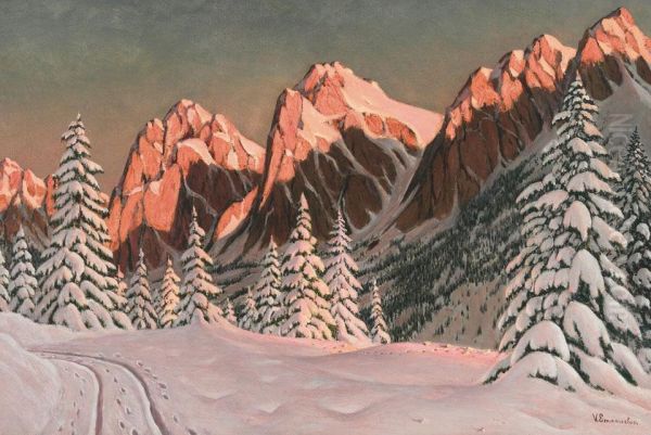 Sunlit Mountains - view 1