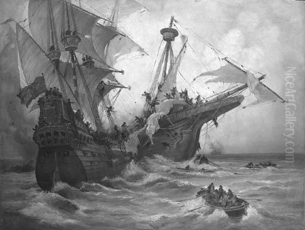 A Naval Battle - view 1