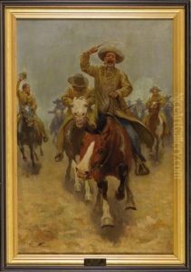 Race To The Chuckwagon by Charles Chase Emerson