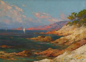 Voilier A La Cote D'azur by Pierre-Paul Emiot