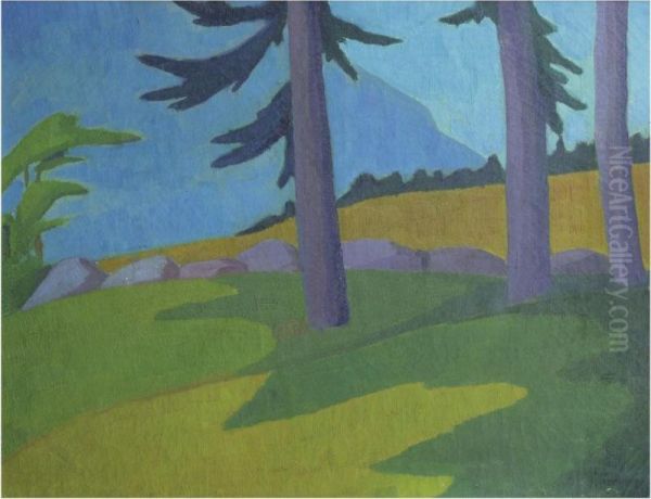 Landscape With Pines - view 1
