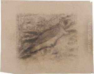 Etude Pour Un Nu Feminin Dans Un Paysage by Achille Emperaire