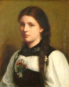 Portrait Of Afraulein Head And Shoulders