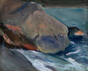 Cliffs On The Shore by Magnus Enckell