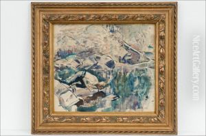 Lahteella - Vid Kallan by Magnus Enckell