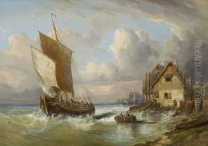 Fischerboot An Der Kuste by Cazati Ende