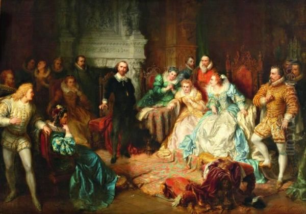 Shakespeare Leest Zijn "macbeth" Voor Aan Het Hof Van Elisabeth Van Engeland - view 1