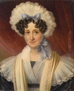 Portrait Of A Lady With A Lace Bonnet