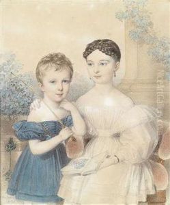 Portrait Of A Boy by Johann Nepomuk Ender