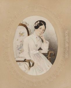 Bildnis Der Freifrau Christine Von Stampach by Johann Nepomuk Ender