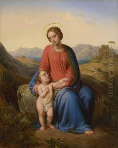 Maria Mit Dem Kind by Johann Nepomuk Ender