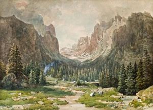 Hochgebirgslandschaft by Thomas Ender