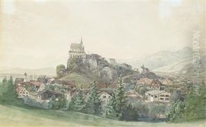 A View Of Rankweil by Thomas Ender