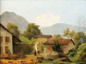 Interieur De Cour De Ferme, En Dauphine