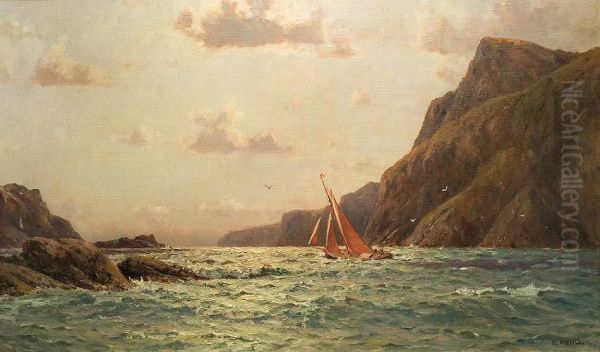Boats At Rocky Shore - view 1