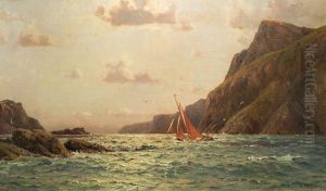 Boats At Rocky Shore by Henry Enfield