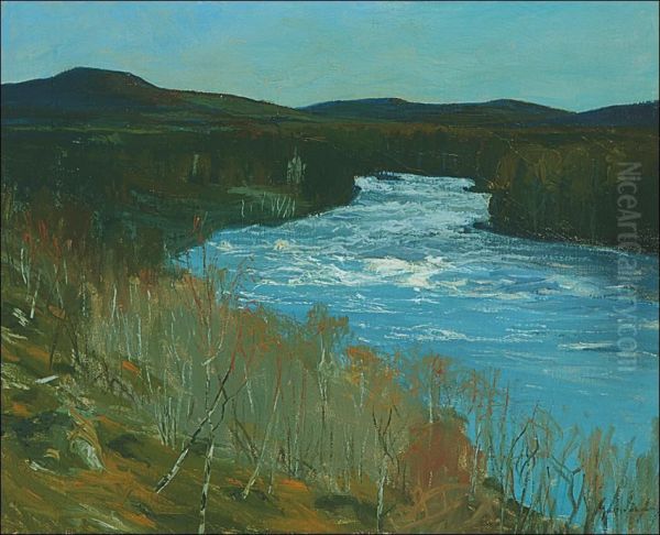 Janiskoski Rapids In Lapland - view 1