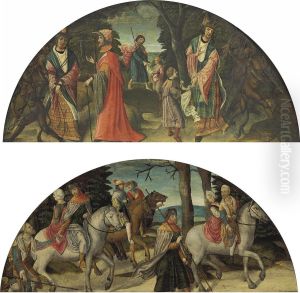 Scenes From The Life Of Saint James The Greater by Cornelis Engebrechtsz
