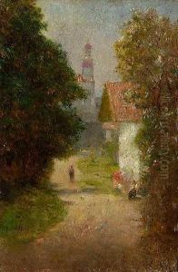 Sonnige Dorfstrase by Johann Friedrich Engel