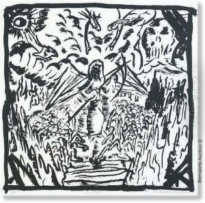 Jonathanromero Pelegrin De Engel.zeefdruk. Getekend Rechtsonder. Editie 8/10 by Carl Engel Von Der Rabenau