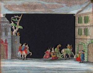 Winterliche Schlittenfahrt (mit Zahlreichen Schlitten In by Martin Engelbrecht