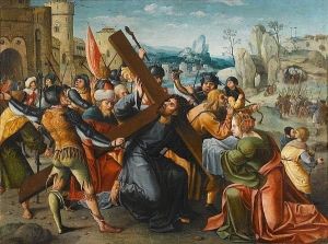 Christ On The Road To Calvary by Cornelius Engelbrechtsz