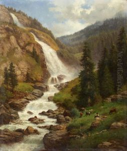 Am Grossen Stuibenfall Im Otztal