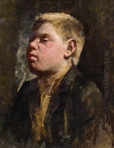 Bubenportrat by Josef Engelhart