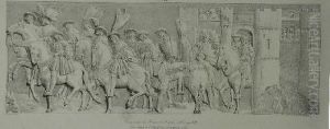 Wjazd Franciszka I I Henryka Viii by Gottfried or Godefroy Engelmann