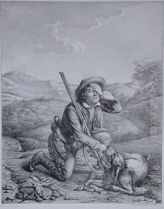 Na Polowaniu by Gottfried or Godefroy Engelmann