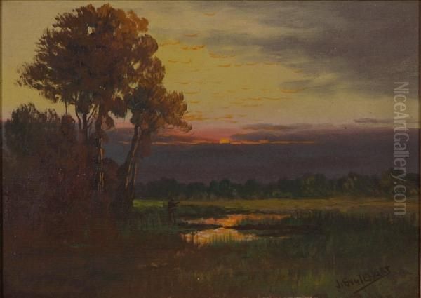 Pair Of Sunset Landscapes - view 1