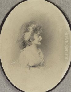 Three Portraits Of Members Of The Creswell Family by George Engleheart