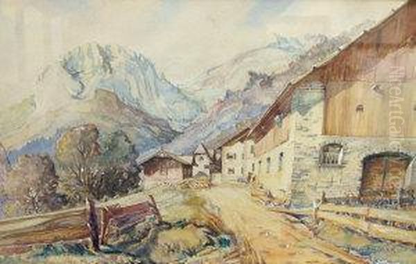 Alpine Village Scene - view 1
