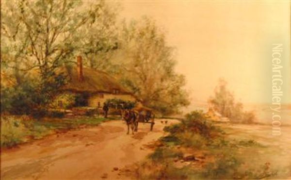Cart On A Country Road - view 1