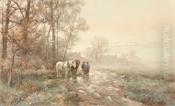 A Landscape With Figures And Horses On Apath - view 1