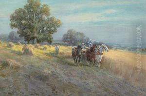 Cutting The Wheat by Frank F. English