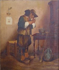 Le Fumeur by Joseph Eliot Enneking