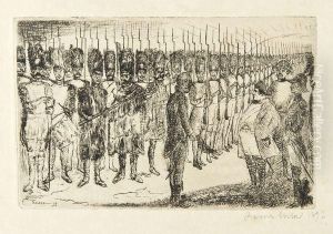 Les Adieux De Napoleon by James Ensor